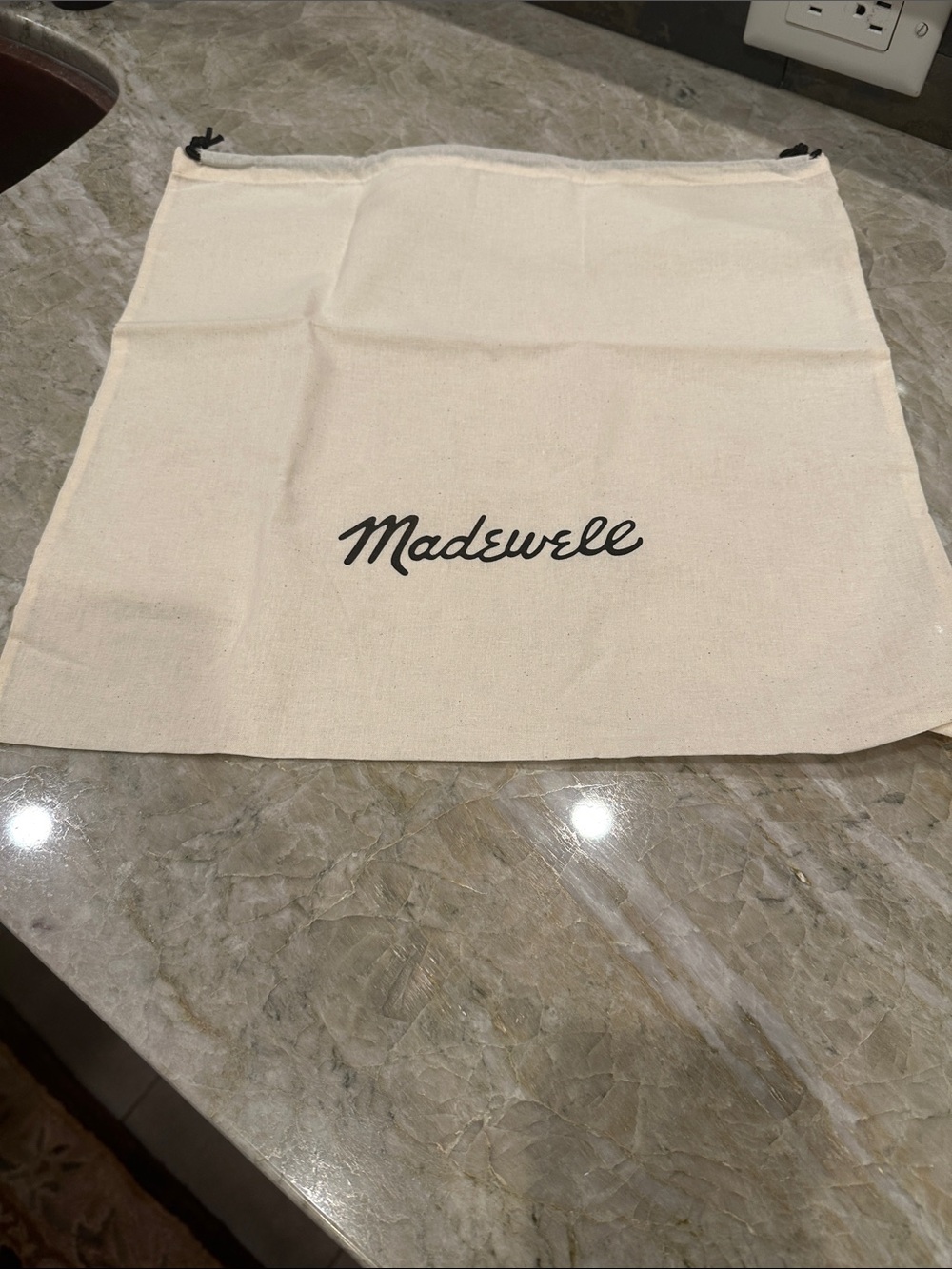 2/$10 or 3/$12 ❤️ Madewell Cream Canvas Drawstring Storage Bag